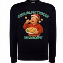 BLUZA ŚWIĄTECZNA OFICJALNY TESTER PIEROGÓW WESOŁY MOTYW SUPER PREZENT S