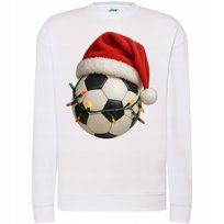 BLUZA ŚWIĄTECZNA PIŁKARSKA Z MOTYWEM PIŁKI I ŚWIĄT SUPER NA PREZENT 3XL