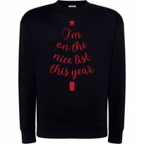 BLUZA ŚWIĄTECZNA PREZENT CHOINKA NADRUK SUPER ELEGANCKA ŚWIĘTA GWIAZDKA L