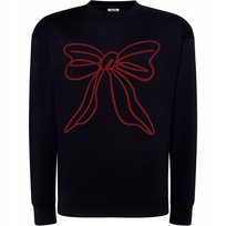 Bluza Świąteczna Z Nadrukiem Kokarda Minimalistyczny Wzór Super Prezent S