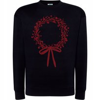 Bluza Świąteczna Z Nadrukiem Wieniec Minimalistyczny Wzór Super Prezent S
