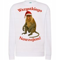 BLUZA ŚWIĄTECZNA ZABAWNA NOSACZ WESOŁE ŻYCZENIA NAWZAJEM PREZENT ŚWIĘTA XL