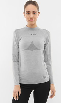 Bluza termoaktywna damska z wełny merino Viking Lava Primaloft Longsleeve 0200 jasnoszary - XL - Viking