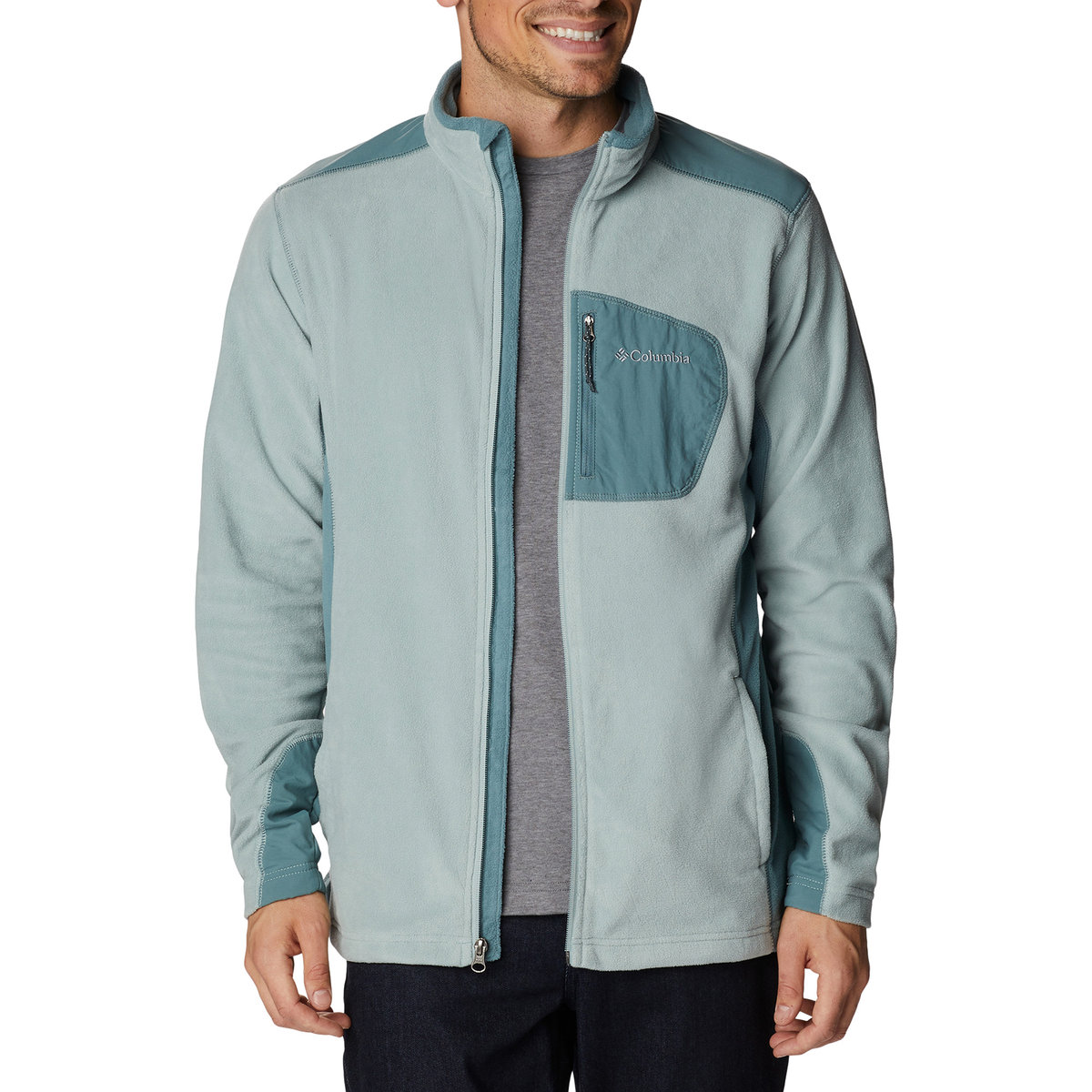 Columbia Men's Klamath Range Full Zip Fleece Jacket – Lightweight