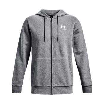 Bluza treningowa męska Under Armour Essential Fleece Full Zip Hood szara 1373881 L - Under Armour