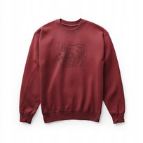 Bluza unisex bordowa z haftem - motyw inspirowany anime M