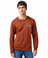 Bluza Wrangler SMALL LOGO CREW 112364093 Smoked Paprika M