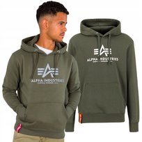 Bluza z kapturem Alpha Industries Basic 178312 142 Ciemnooliwkowa XXL Inna marka