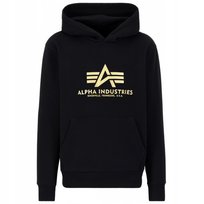 Bluza z kapturem Alpha Industries Basic Carbon 146343 365 Czarna/Złota M Inna marka