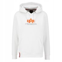 Bluza z kapturem Alpha Industries Basic Rubber 178312RB 09 Biała L Inna marka