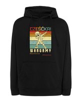 Bluza z kapturem Back to School Śmieszna Czarny L