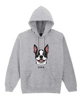 Bluza z kapturem Boston Terrier Personalizowana Pies Szara XXL
