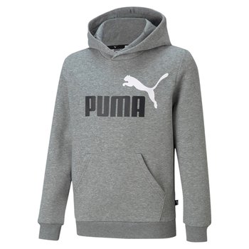 Bluza z kapturem chłopięca Puma ESS+ 2 COL BIG LOGO szara 58698703-140 - Inna marka