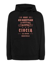 Bluza z kapturem dla Cioci Personalizowana Najlepsza na Świecie Czarny L