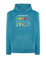 Bluza z kapturem dla Nauczyciela Energia Plan Tygodnia Niebieska M