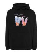 Bluza z kapturem dla Par Personalizowana Walentynki Miłość Czarny M