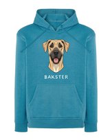 Bluza z kapturem Dog niemiecki Personalizowana Pies Jasnoniebieska M