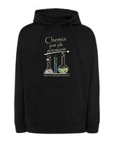 Bluza z kapturem Dzień Nauczyciela Chemia Śmieszna Prezent Czarny L