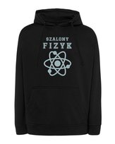 Bluza z kapturem Dzień Nauczyciela Fizyka Prezent Czarny M