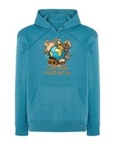 Bluza z kapturem Dzień Nauczyciela Historia Prezent Niebieska XL