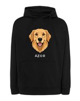 Bluza z kapturem Golden Retriever Personalizowana Pies Czarny L