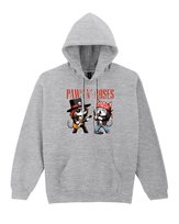 Bluza z kapturem Guns N Roses Kocia Parodia Rock Szara M