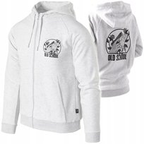 Bluza z kapturem HELIKON Old School Fullzip Rozpinana Light Grey Melanż XXL Helikon-Tex