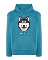Bluza z kapturem Husky Personalizowana Pupil Pies Jasnoniebieska XL