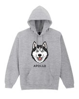 Bluza z kapturem Husky Personalizowana Pupil Pies Szara XXL
