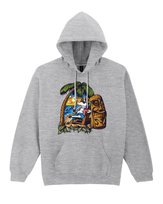 Bluza z kapturem Jednorożec na plaży Wakacje Szara L