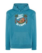Bluza z kapturem Kapibara Śmieszny Tekst Niebieska L
