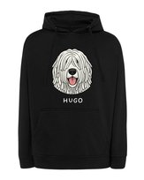 Bluza z kapturem Komondor Personalizowana Pupil Pies Czarny M