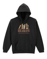 Bluza z kapturem KSIĄŻKOWERTYK Fan Książki Literatury Czarny XL