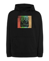 Bluza z kapturem Magnetofon Vintage PRL Kolory Czarny M