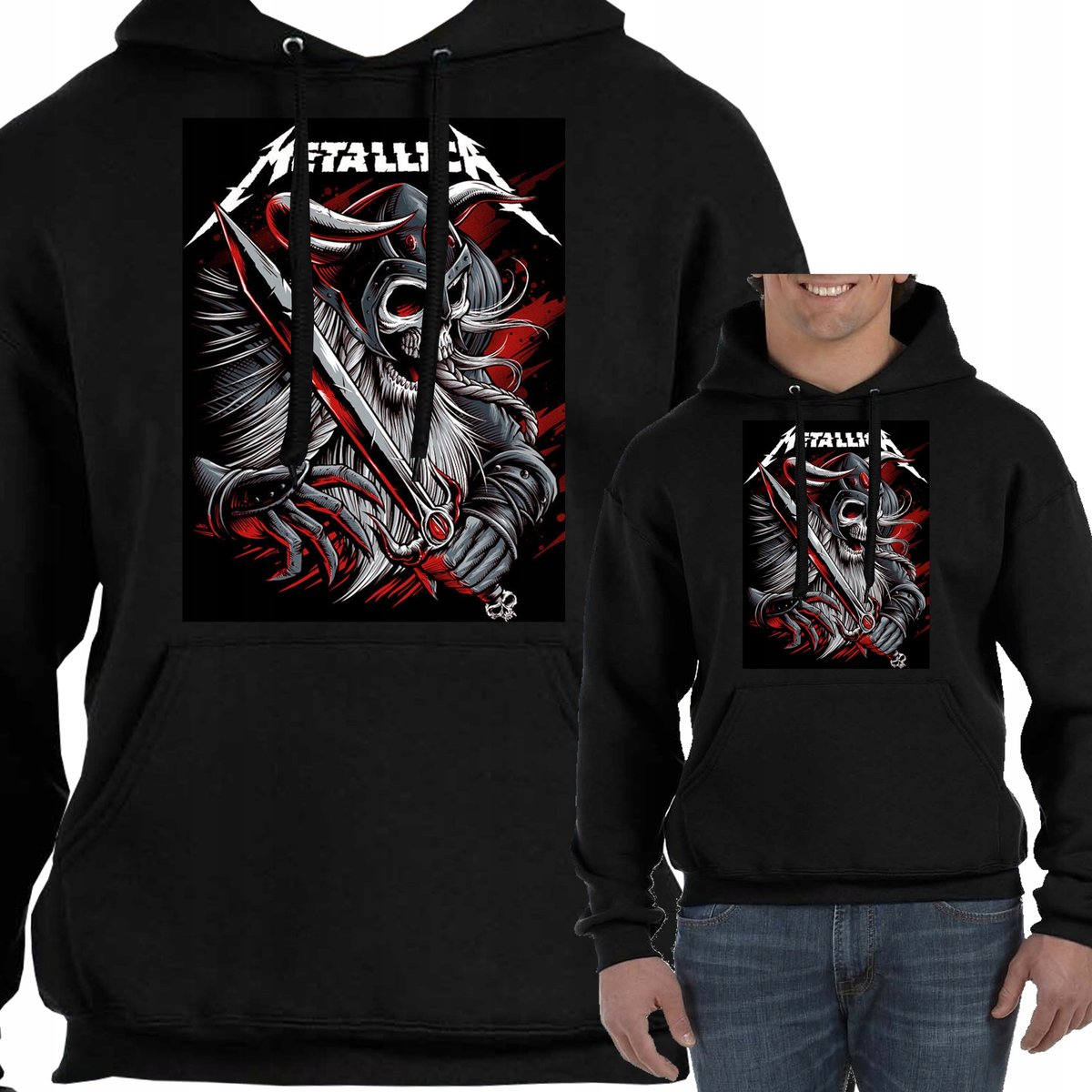 Bluza Z Kapturem Metallica Prezent Metal L 3073 Inna marka Moda