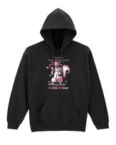 Bluza z kapturem Miłosna Wiewiórka Słodkie Zwierzę Czarny XL