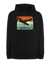 Bluza z kapturem Myśliwiec Spitfire 2 Wojna Światowa Czarny M
