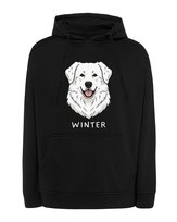 Bluza z kapturem Owczarek podhalański  Pupil Pies Czarny XL