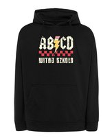 Bluza z kapturem Parodia ACDC Szkoła Back to School Czarny XL
