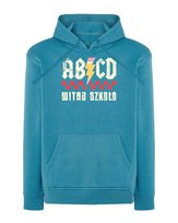 Bluza z kapturem Parodia ACDC Szkoła Back to School Niebieska M
