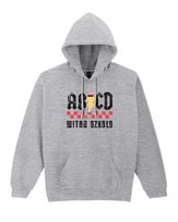 Bluza z kapturem Parodia ACDC Szkoła Back to School Szara M