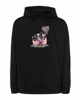 Bluza z kapturem Parodia Coco Channel Śmieszne Kura Czarny XL