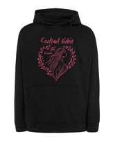 Bluza z kapturem Personalizowana Dzień Kobiet Kocham Siebie Czarna XL TeeLove