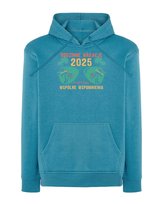 Bluza z kapturem Personalizowana Wakacje 2025 Rodzina Niebieska L