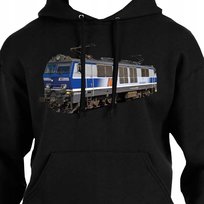 BLUZA Z KAPTUREM POCIĄG Z NADRUKIEM PAROWÓZ LOKOMOTYWA PKP EP09 S 3408 JHK