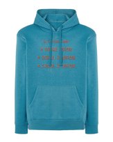 Bluza z kapturem Śmieszny Nadruk 3 kategorie kobiet Niebieska M