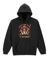Bluza z kapturem Śmieszny Napis Grzyby Żart Wzrost Czarny M