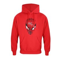 Bluza Z Kapturem Spider-Man Unisex Crest Dla Dorosłych (M / Ciemnowiśniowy)