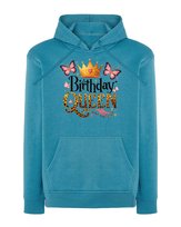 Bluza z kapturem Urodziny Królowa Queen Impreza Jasnoniebieska M