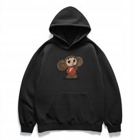 Bluza z kapturem z haftem Czeburaszka | Hoodie | Cute / Cozy | Unisex L